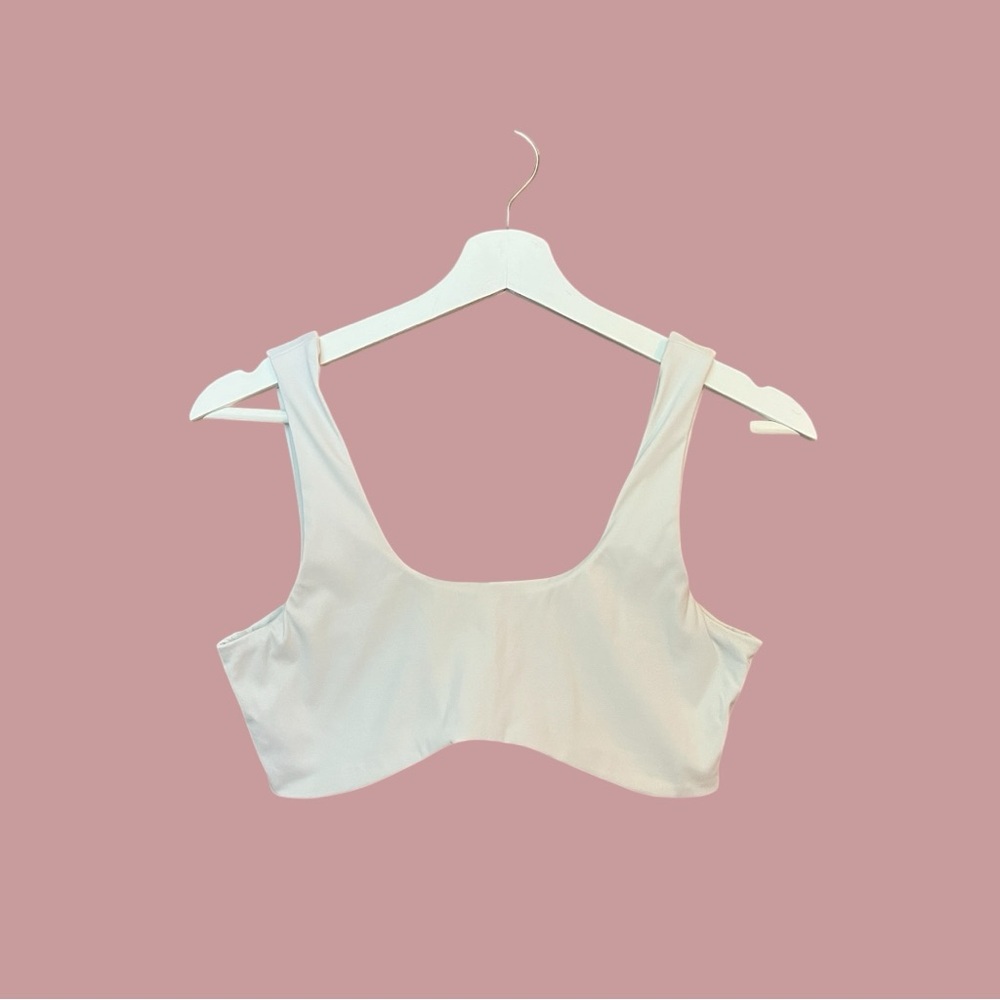 White Amazon Sports Bra | Size Small